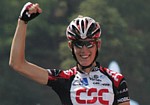 Andy Schleck wins the third stage of the Sachsen-Tour 2006